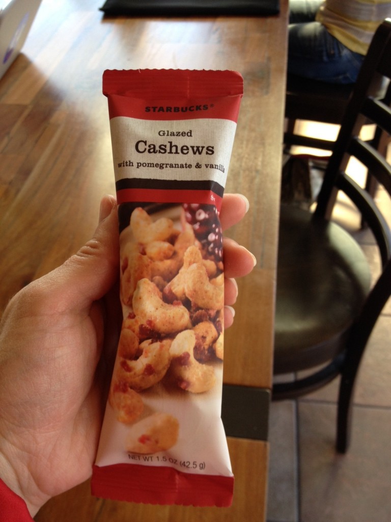 Accidentally Vegan Starbucks Glazed Cashews With Pomegranate Vanilla I