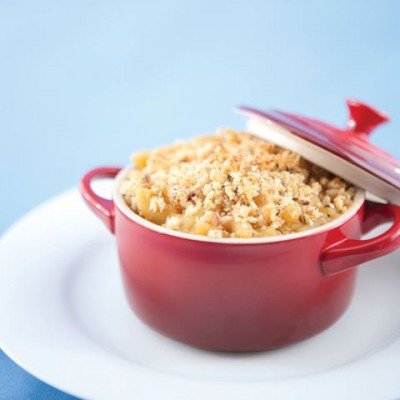 Baked Macaroni and “Cheese” with a Spelt Breadcrumb Topping Baked Macaroni and “Cheese” with a Spelt Breadcrumb Topping