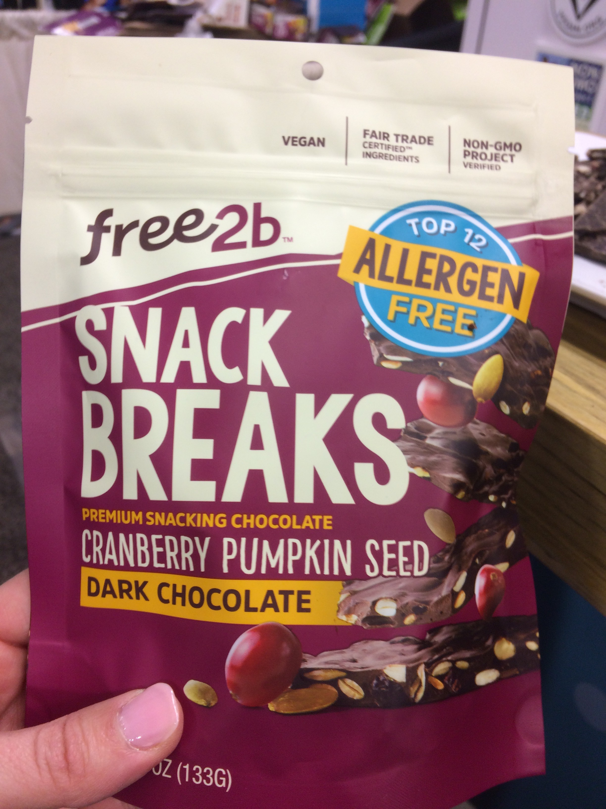 Free2b Foods Snack Breaks Vegan Chocolate Review Free2b Foods Snack Breaks Vegan Chocolate Review