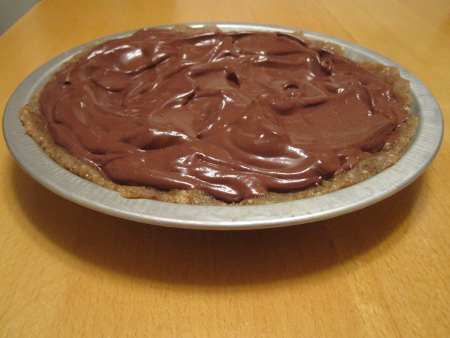 Dairy-free Chocolate Cream Pie with “Live” Crust – YUM!