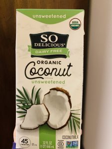 sdon't use culinary coconut milk for this recipe. Use drinking milk like So delicious unsweetened 