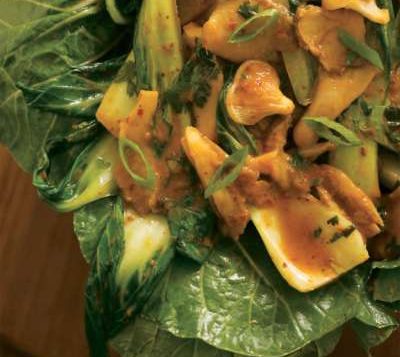 Oyster Mushroom and Baby Bok Choy Curry