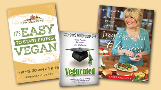Win a copy of Vegucated, Jazzy Vegetarian Classics, and It’s Easy to Start Eating Vegan!