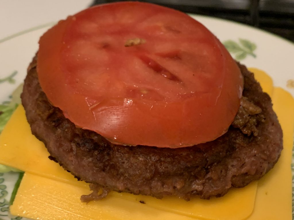 Beyond Meat burger with vegan cheese product review