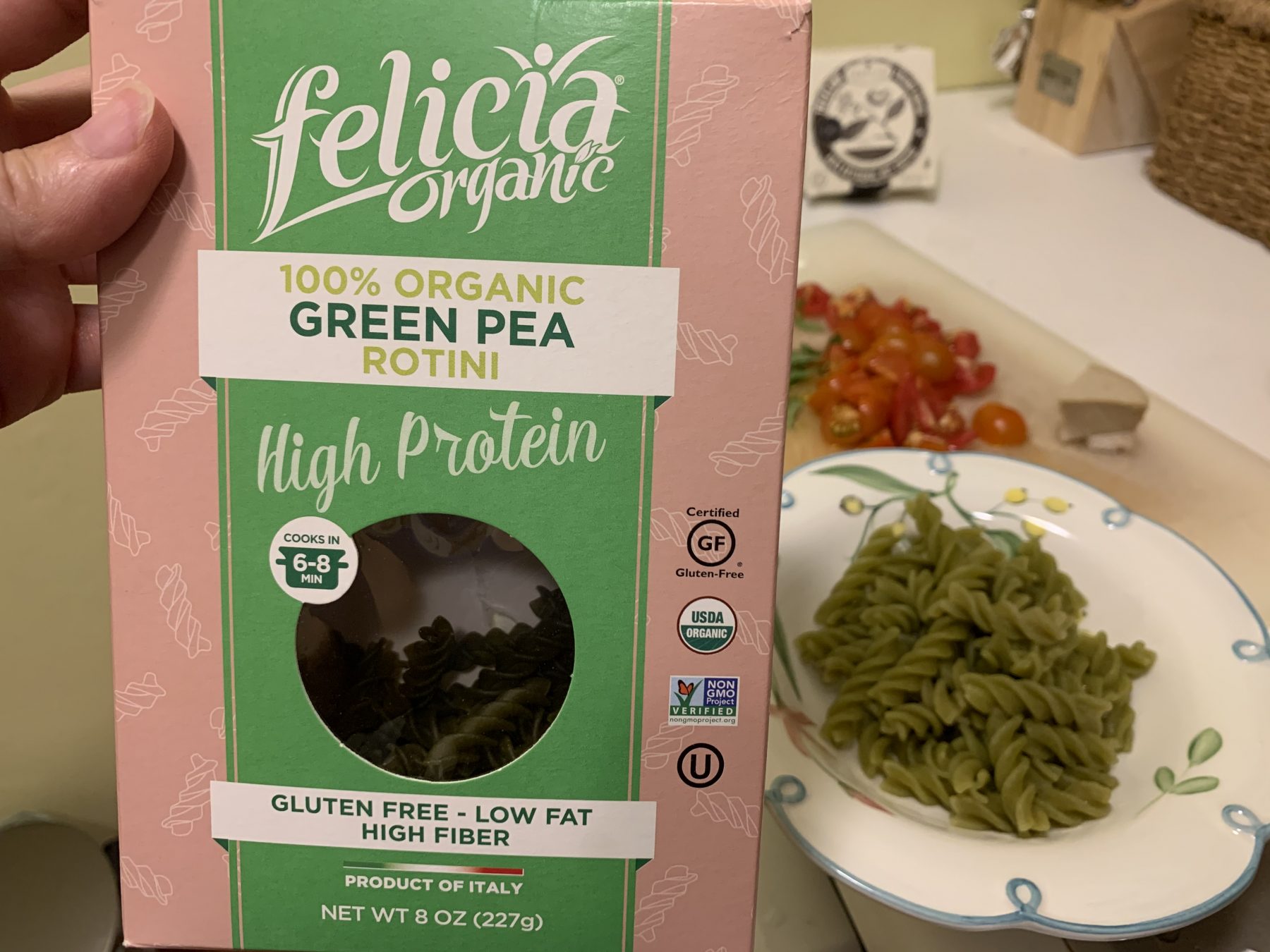 Gluten-free Green Pea Pasta by Felicia Organic