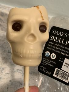 sjaacks chocolate skulls vegan halloween candy